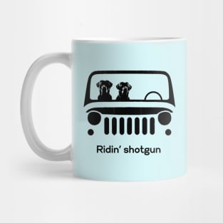 Ridin' shotgun Labrador Retrievers Mug